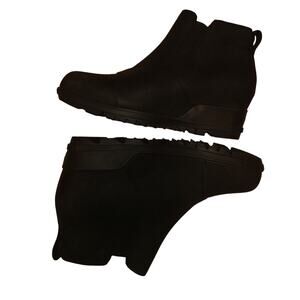 New SOREL Womens Black Chelsea Boots Sz 7